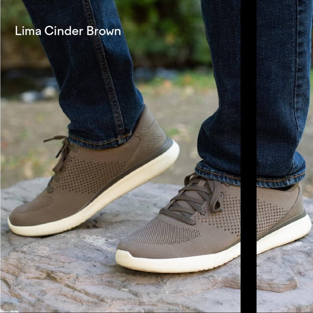 Kizik unisex Lima Sneakers Men’s 7.5 Women’s 9 Cinder Brown Breathable Knit mesh
